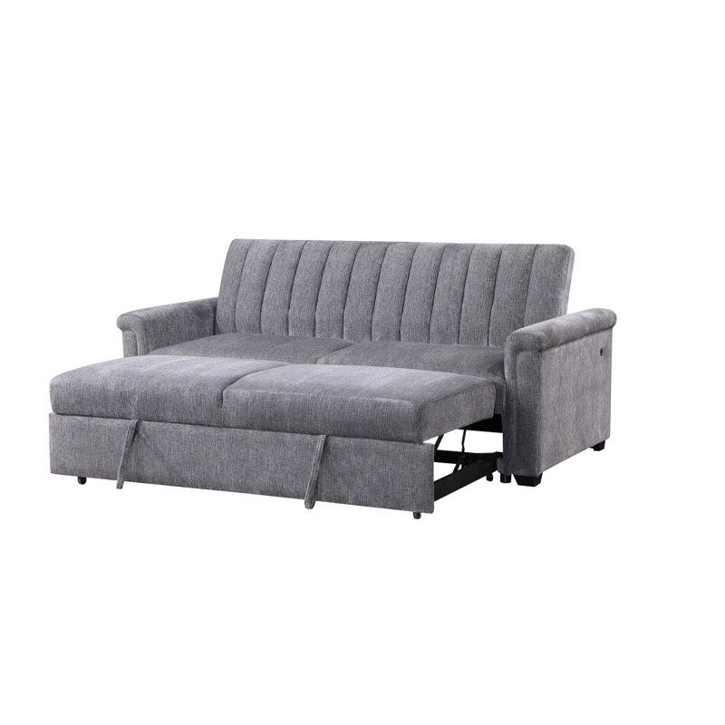 kona dark grey pull out sofa