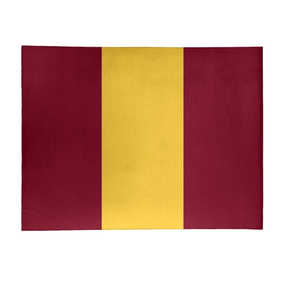 Tapis de zone rouge/jaune