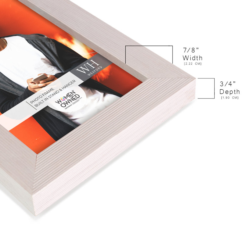 Wood Picture Frame, 4" x 6", White