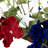 Red white and Blue Hydrangea and Eucalyptus Patriotic Artificial Wreath
