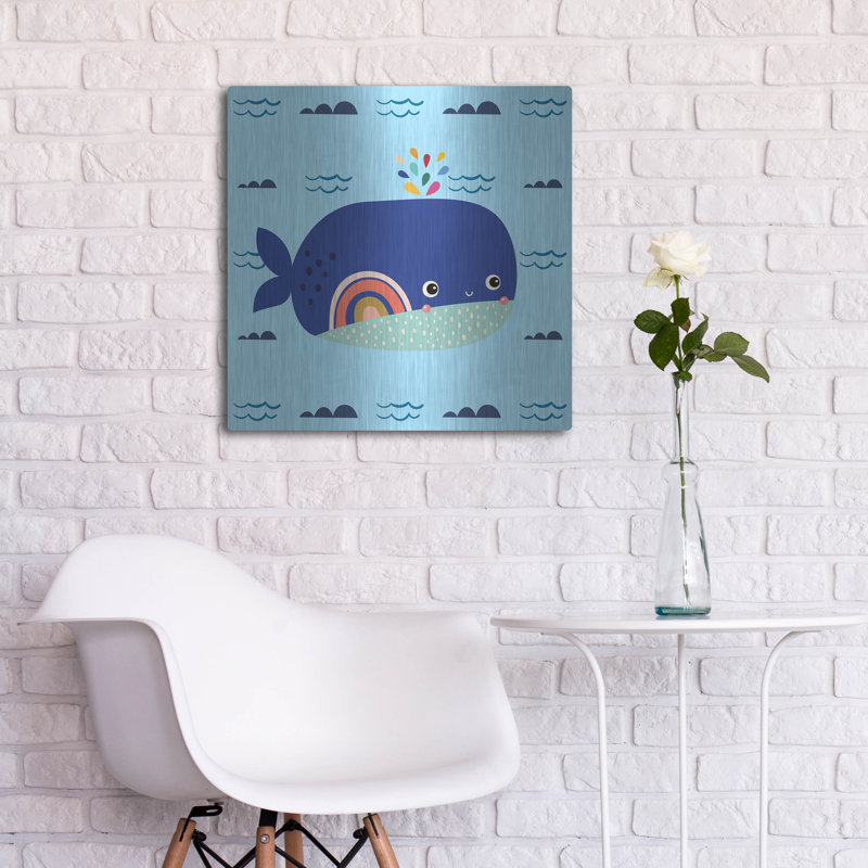 "Mignonne baleine" par Luxe, H 24 po x l 24 po