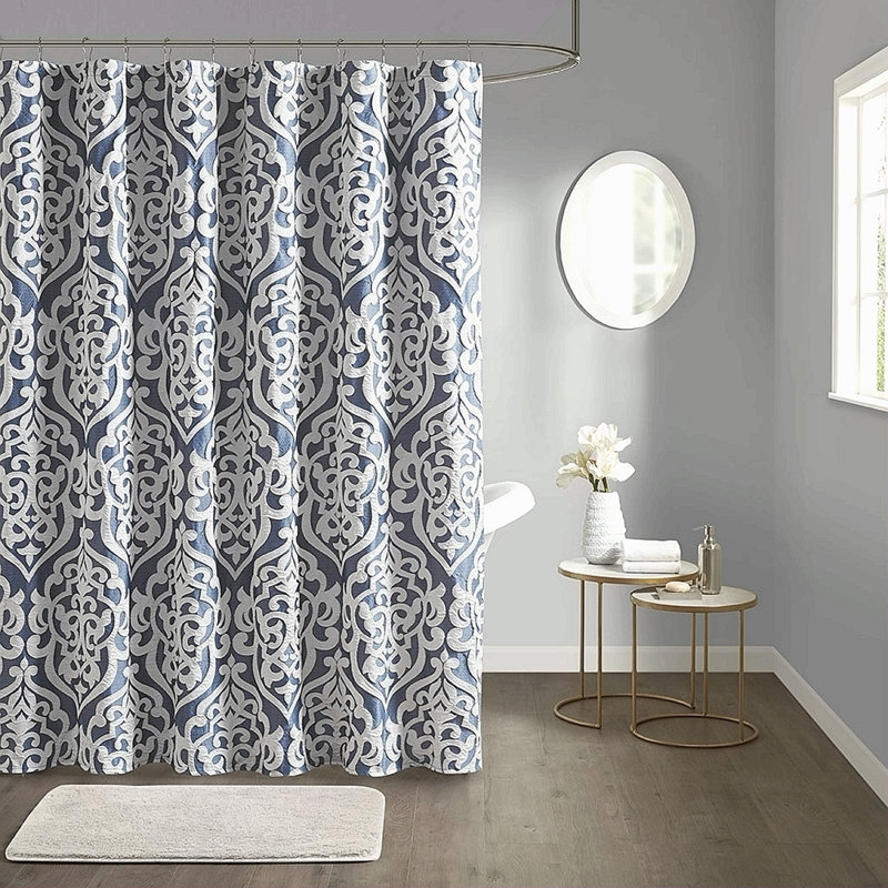 Jacquard Shower Curtain, Ivory