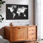"Art mural carte noir et blanc"-1467544177