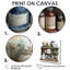 «Orange», peinture artistique rétro «Pots I» - art mural Boho Pottery-106112270-106112267