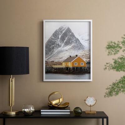 Paysages de la série XLV III - reproduction encadrée de qualité supérieure - prête à être accrochée - aucun clou requis