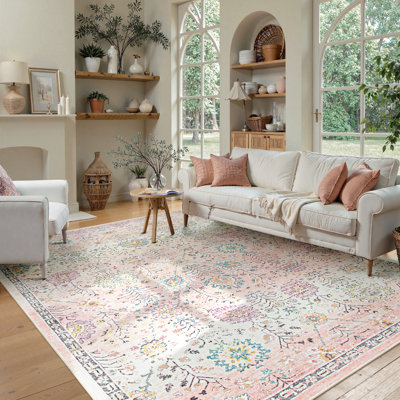  Tapis lavable Boho
