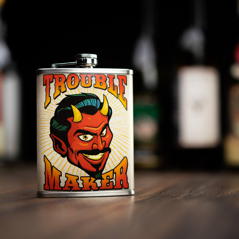 Flasque en acier inoxydable trouble Maker