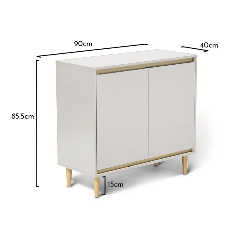 Bellandra 90cm Sideboard, Snow White