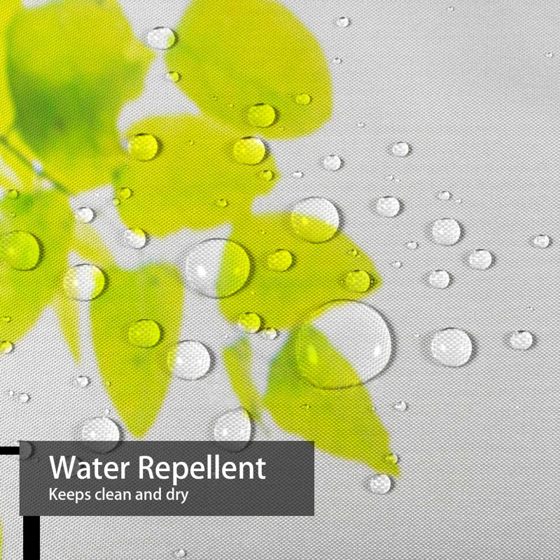 Rideau de douche à 12 crochets Leaves, L 72 po x l 84 po