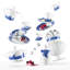 Blue Ming Porcelain Teacup