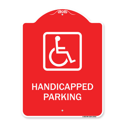 Signmission Designer Series Sign - Handicapped Parking/24629