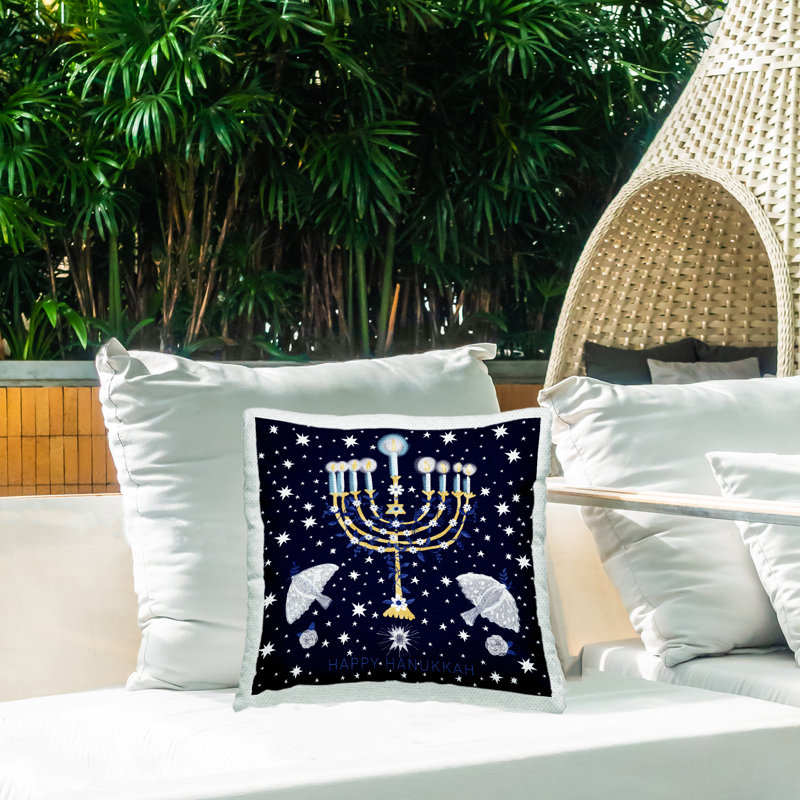 Coussin décoratif Happy Hanukkah