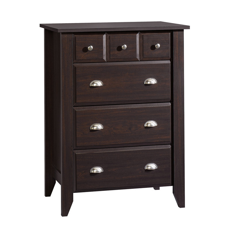Commode 4 tiroirs, finition noire