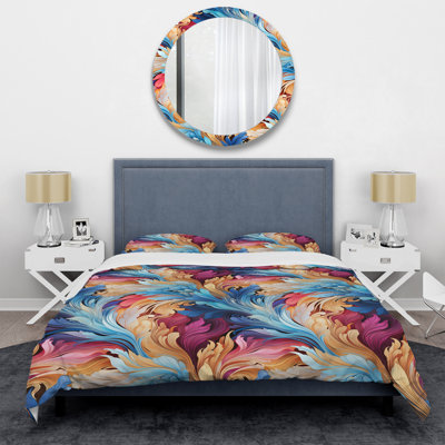 Ensemble de housse de couette Ethno Paisley Harmony Marble Pattern