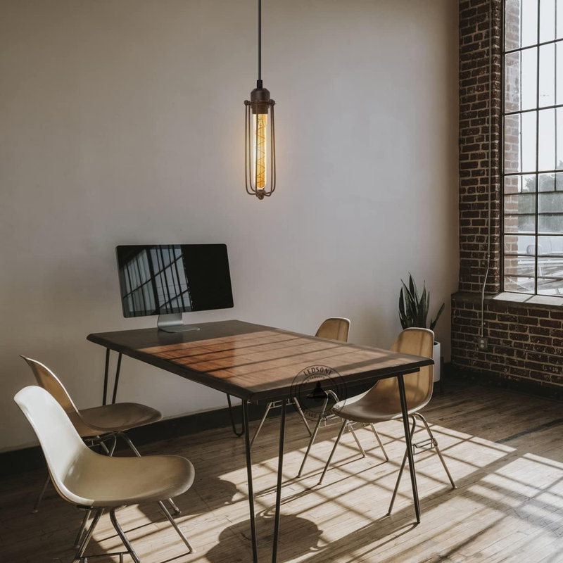 1 - Light Black Caged Pendant