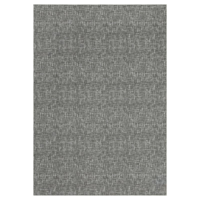 Tapis lavables 8 x 10 modernes pour le salon Tapis antidérapant texturé de couleur unie Tapis minimaliste résistant aux taches pour salle à manger gris