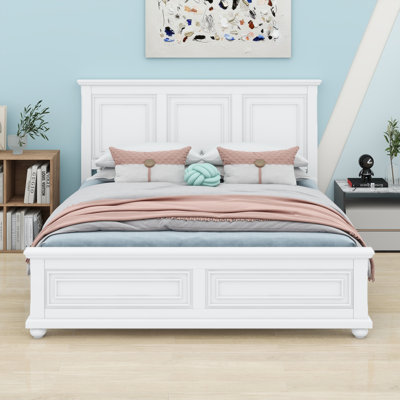 Traditional Town And Country Style Pinewood Vintage Tall Headboard