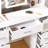Large Makeup Vanity with Mirror 3 Light Modes, 7 Drawers, White Vanity Desk for Girls, Bedroom