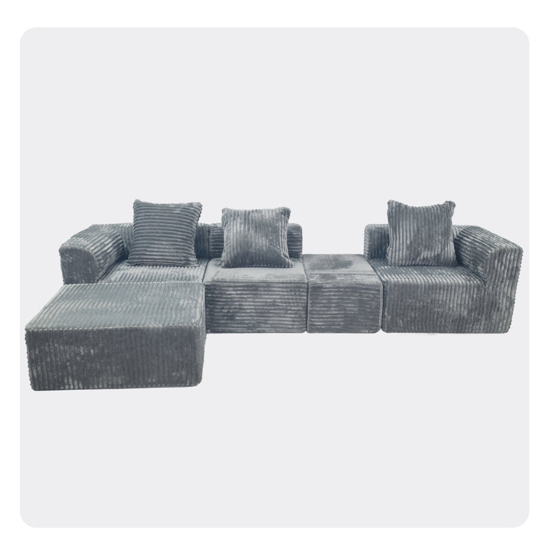Convertible Comfort Sofa Plush Modern Living Room