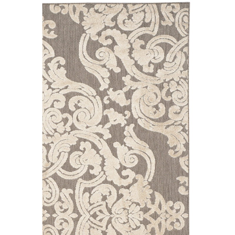 Ostrom Performance Damask Rug, Rectangle 8' x 11'2"