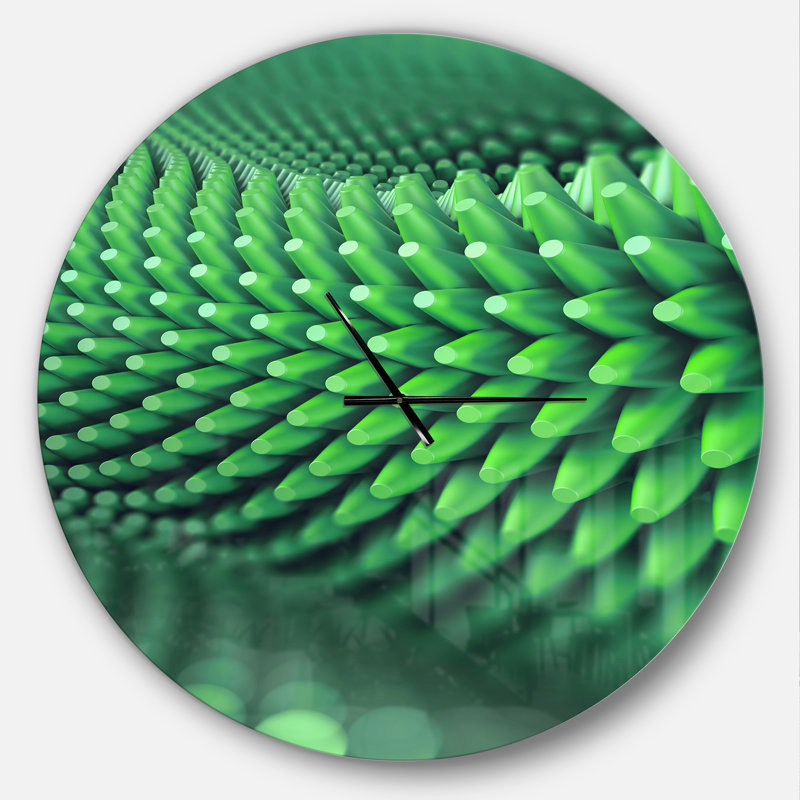 Abstract 3D Spiny - Horloge murale moderne, Surdimensionné