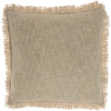 Nicolecurtis Fringed Cotton Throw Pillow