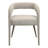 Jenna 48" Round Dining Set With 4 Galway Chairs In Modern Linen Fabric-1307682518