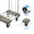 Mount-It! Foldable Push Cart, Weight Capacity 330 Lbs., Platform Cart with Folding Handle
