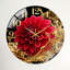 Horloge murale florale en verre-1337915440