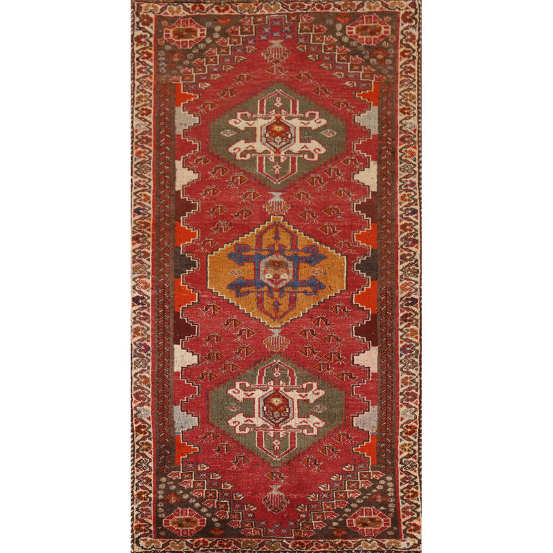 Tapis de couloir géométrique traditionnel 2x5