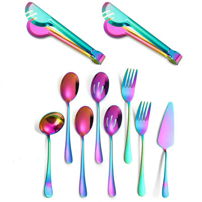 Damariah 10 Piece Stainless Steel Hostess Set