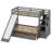 Bunk Bed With Drawers,Storage And Slide-1928365041