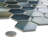 Hudson Due 2" Hex 10-7/8 " x 12-5/8 " Porcelain Mosaic Floor and Wall Tile-1780185920