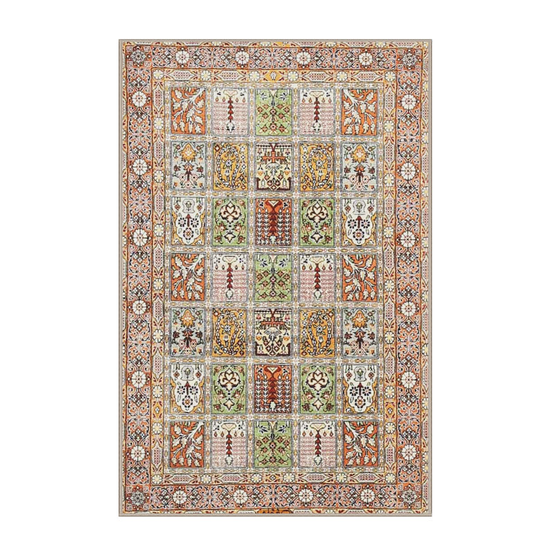 Tapis oriental multicolore tissé à la machine Oriental, Rectangle 2 pi x 3 pi
