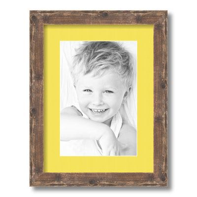 Wood Matte Picture Frame with Mat