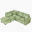 Canapé-lit modulaire convertible en L 82,67 po-1671209635