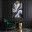 Abstrait art fluide sur toile gris 87-373798873