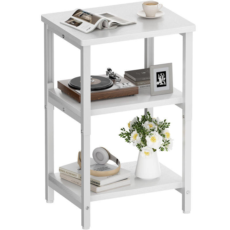 End Table, White, White
