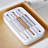 YouCopia® StoraRoll™ Wrap Dispenser, 3-in-1, Organizer for Foil and Wax Paper, Speckled White