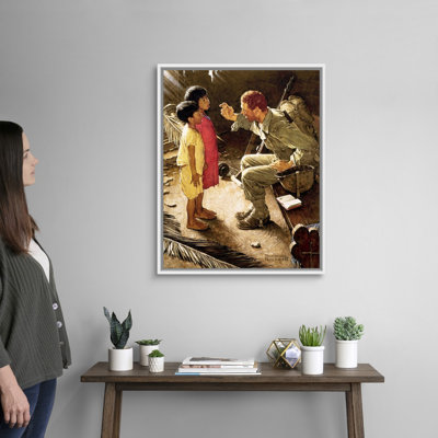 Norman Rockwell " O'er The Land Of The Free " by Norman Rockwell Painting Print