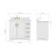 Meuble-lavabo simple en bois massif 36 po Freitas avec plateau en quartz blanc Carrara de 1,5 po, évier droit et rectangle-208860171-208860059-208860168