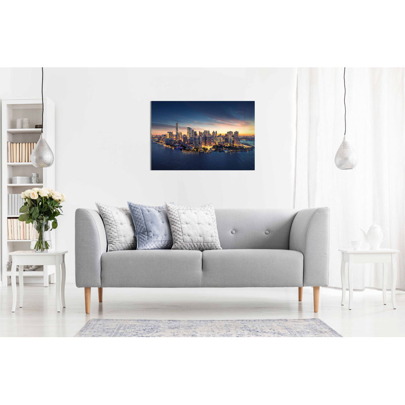 New York Skyline - Wrapped Canvas Print, 20cm H x 31cm W