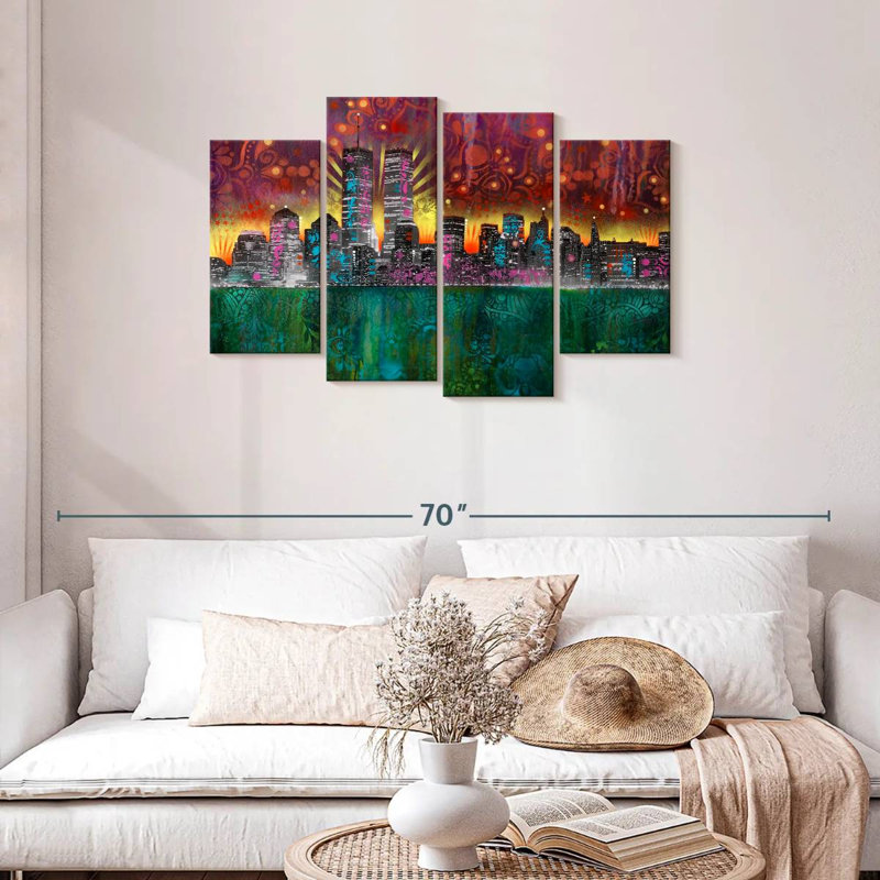 Sireci Skyline, 27" H x 43" W