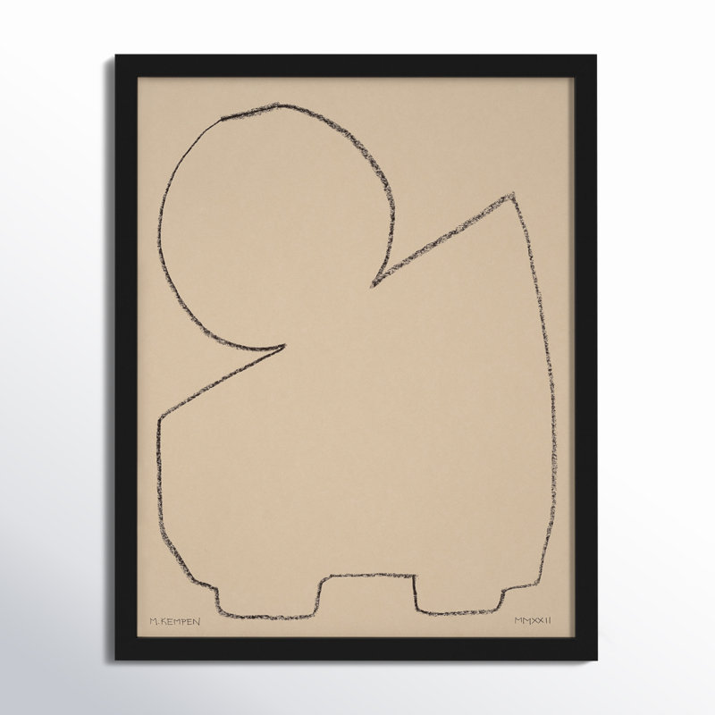 Outlines 1 by Michael Kempen, 16" W x 20" H, Black Framed