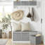 Anson Polyester Upholstered Storage Bench
