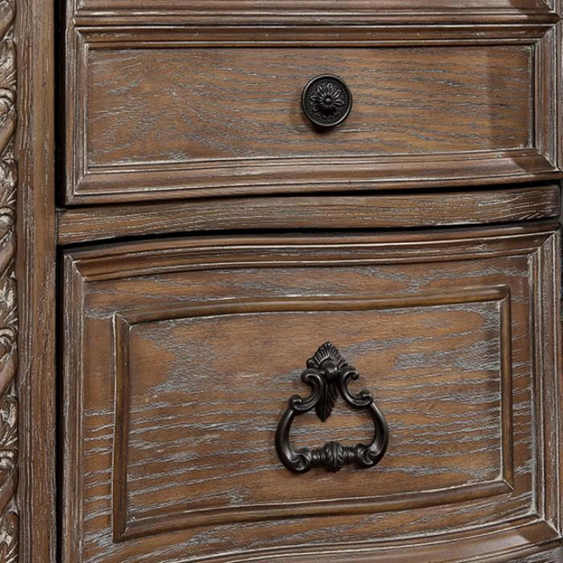 Table de chevet rustique 3 tons