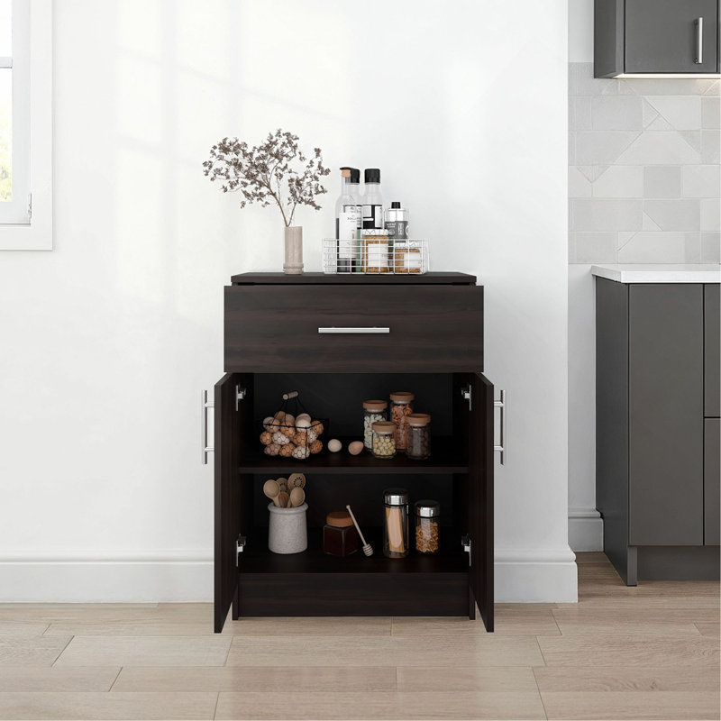 Armoire garde-manger H 33 po avec tiroir supérieur, portes doubles et tablettes intérieures