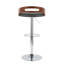 Tabouret de bar pivotant réglable Mid-Century moderne et revêtement en similicuir-1649522943