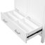 Meuble-lavabo 72 po avec lavabo en céramique, portes à fermeture en douceur, tablettes de rangement doubles et tiroir divisé - Armoire de salle de bain moderne avec beaucoup de rangement-115898829