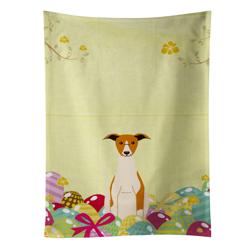 Chiffons whippet rectangle pâques œufs